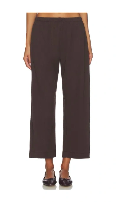 LESET POINTELLE CROP WIDE LEG PANT