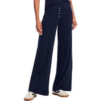 LESET WOMENS POINTELLE BOXER WIDE LEG PANTS