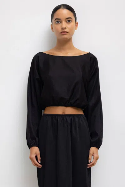 LESET YOKO LONG SLEEVE BLOUSON TOP