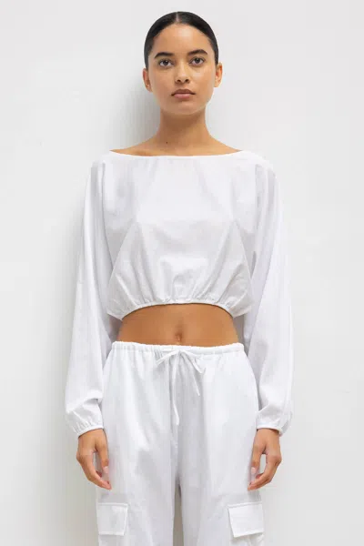 LESET YOKO LONG SLEEVE BLOUSON TOP