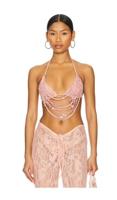 LESLIE AMON X REVOLVE FLOATING PEARL TOP