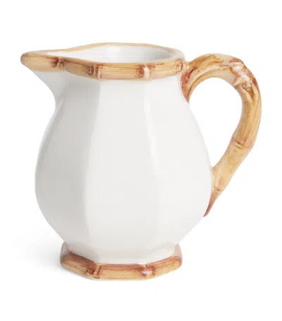 LES-OTTOMANS LES-OTTOMANS CERAMIC BAMBOO MILK JUG