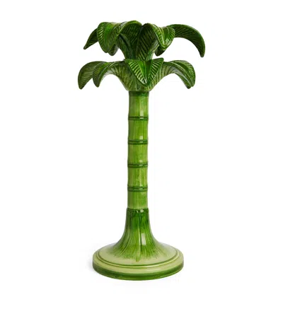 LES-OTTOMANS LARGE PALM TREE CANDLESTICK