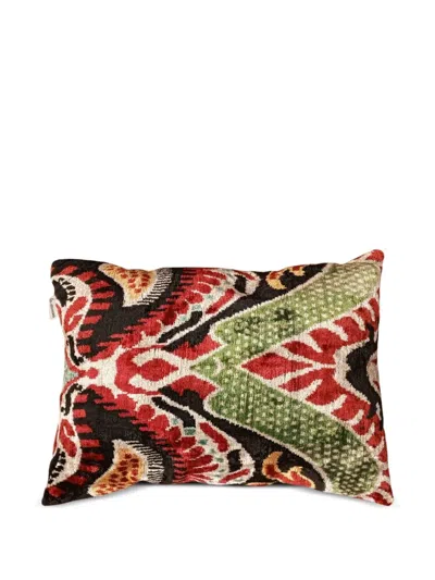 LES-OTTOMANS SILK VELVET CUSHION (50CM X 40CM)