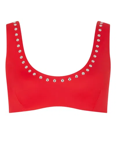 LET'S SWIM STUDDED BIKINI TOP