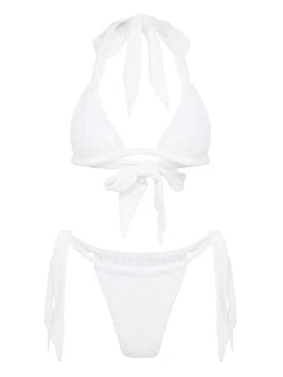 LET'S SWIM TOWELLING TRIANGLE BIKINI TOP