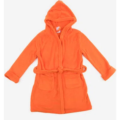 LEVERET LEVERET KIDS FLEECE HOODED ROBE, SOLID COLORS