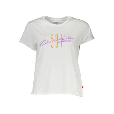 LEVI'S WHITE COTTON WOMEN T-SHIRT