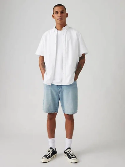 LEVI'S 468 STAY LOOSE 9" LINEN+ DENIM MEN'S SHORTS 44X9