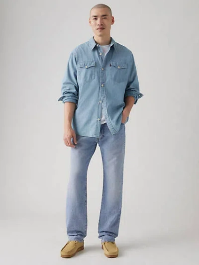 LEVI'S 555 RELAXED STRAIGHT LIGHTWEIGHT LINEN+ DENIM JEANS