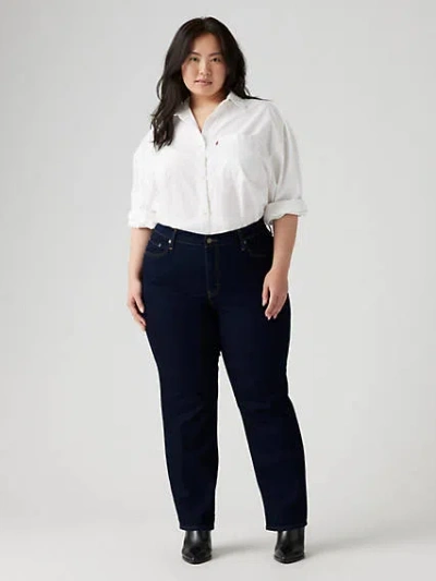 LEVI'S 724 HIGH RISE SLIM STRAIGHT FIT WOMEN'S JEANS (PLUS SIZE) 26M