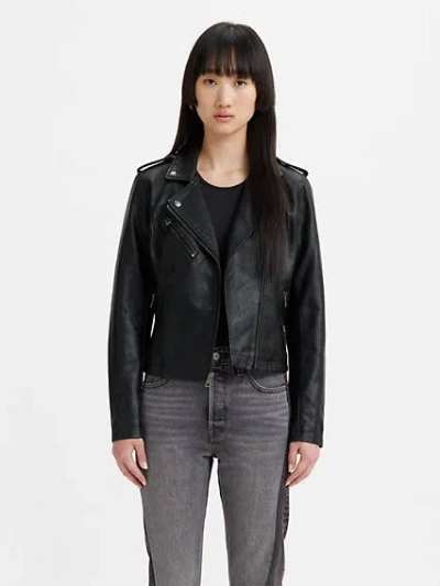 LEVI'S FAUX LEATHER MOTO JACKET