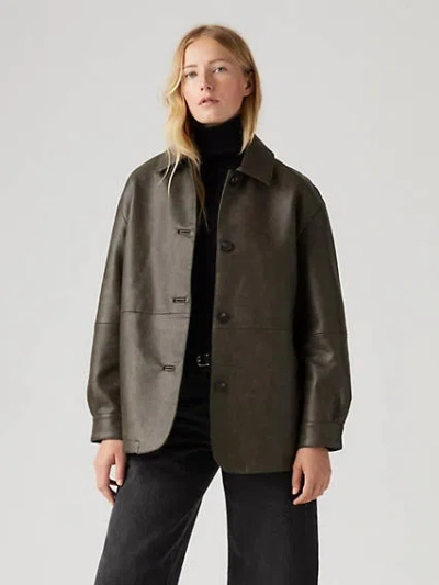 LEVI'S FAUX LEATHER VINTAGE BLAZER