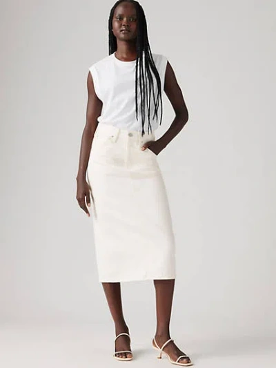 LEVI'S HIGH RISE BACK SLIT SKIRT