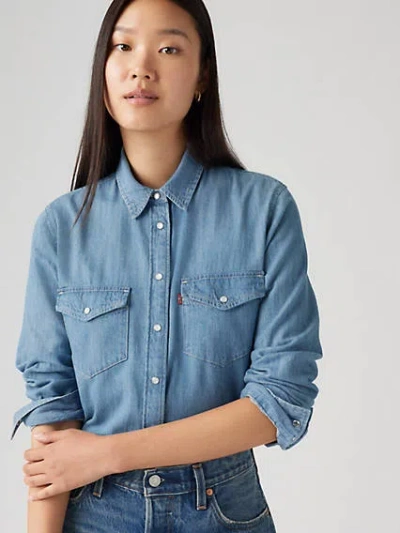 LEVI'S ICONIC WESTERN LINEN+ DENIM SHIRT