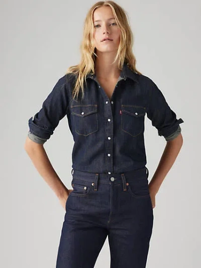 LEVI'S ICONIC WESTERN LINEN+ DENIM SHIRT