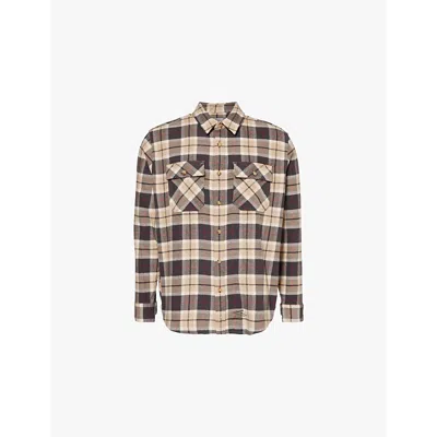 LEVI'S MENS LEVIS LEVI'S X JJJJOUND PLAID CHECK-PATTERN COTTON SHIRT