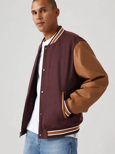 LEVI'S MIXED MEDIA VARSITY JACKET