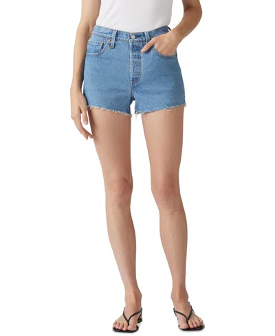LEVI'S WOMEN'S 501 BUTTON FLY COTTON HIGH-RISE DENIM SHORTS