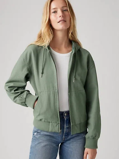LEVI'S RELAXED HOODED BOMBER JACKET