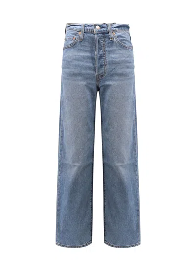 LEVI'S RIBCAGE STRAIGHT ANKLE STRETCH DENIM JEANS