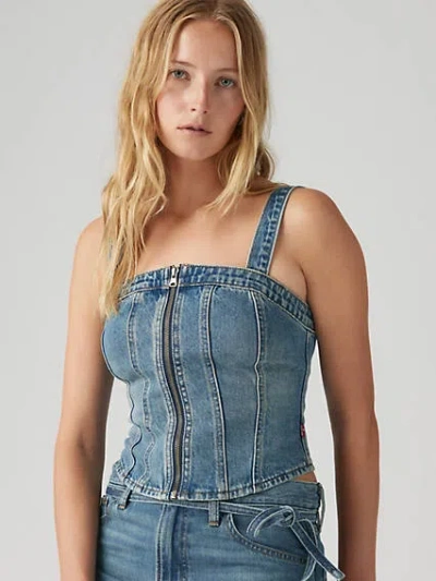 LEVI'S SCULPTED BUSTIER TOP