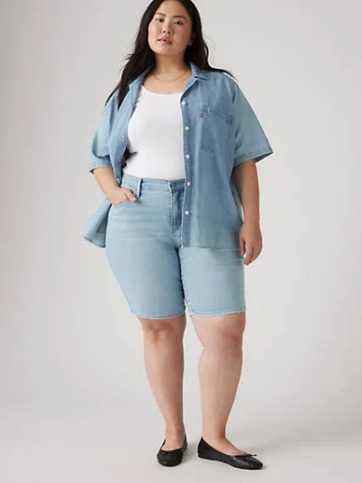 LEVI'S SHAPING BERMUDA WOMEN'S SHORTS (PLUS SIZE) 26