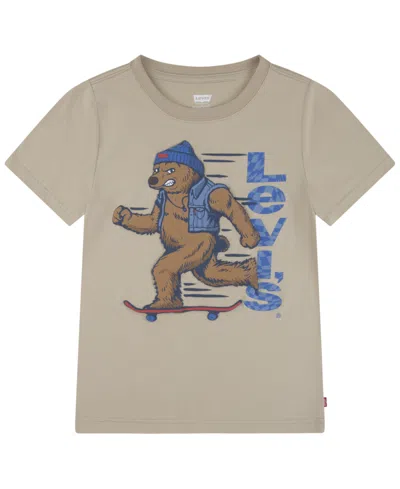 LEVI'S BIG BOYS BEAR ON THE MOVE T-SHIRT