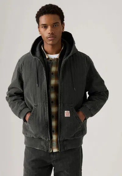 LEVI'S JACKETS AND JACKETS MAN LEVIS A3222 0015 - POTRERO DENIM HOODY DOUBLE DARK