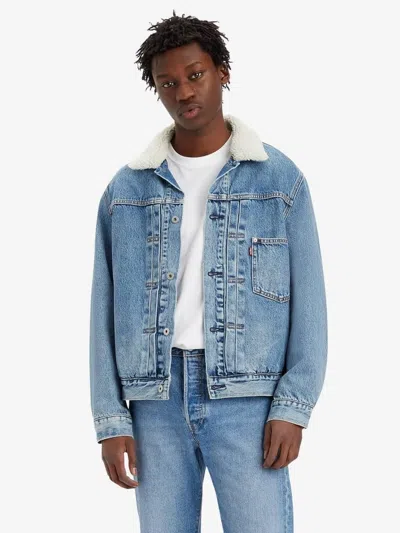 LEVI'S JACKETS AND JACKETS MAN LEVIS A4080 0004 - LINED TYPE TRUCKER THATS A MYTH LINED