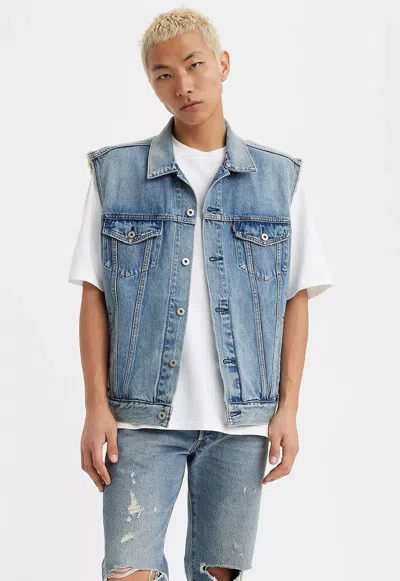 LEVI'S JACKETS AND JACKETS MAN LEVIS A5789 0000 - RELAXED TRUCKER DRESS KENTUCKY BLUE VEST