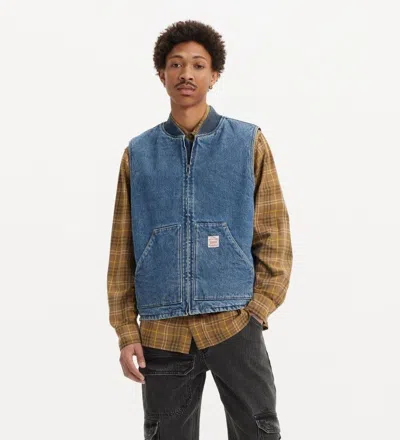 LEVI'S JACKETS AND JACKETS MAN LEVIS A8580 0000 - SANSOME VEST DENIM