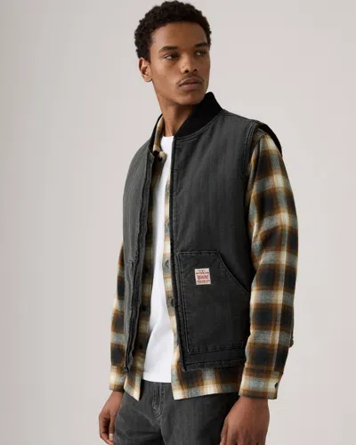 LEVI'S JACKETS AND JACKETS MAN LEVIS A8580 0004 - SANSOME VEST DOUBLE DUTY T