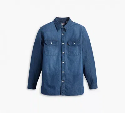LEVI'S MEN'S SHIRTS LEVIS 19573 0211 - JACKSON WORKER OVERSHIRT STERLING DARK WASH