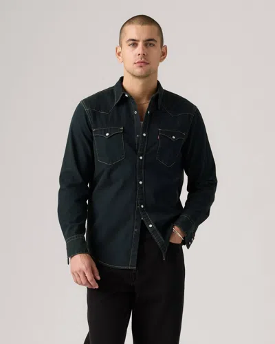 LEVI'S MEN'S SHIRTS LEVIS 85744 0114 - BARSTOW WESTERN BEAUTIFUL ASH WASHED BLACK
