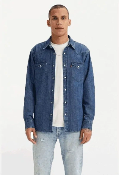 LEVI'S MEN'S SHIRTS LEVIS 85745 0073 - CLASSIC WESTERN DENIM MEDIUM