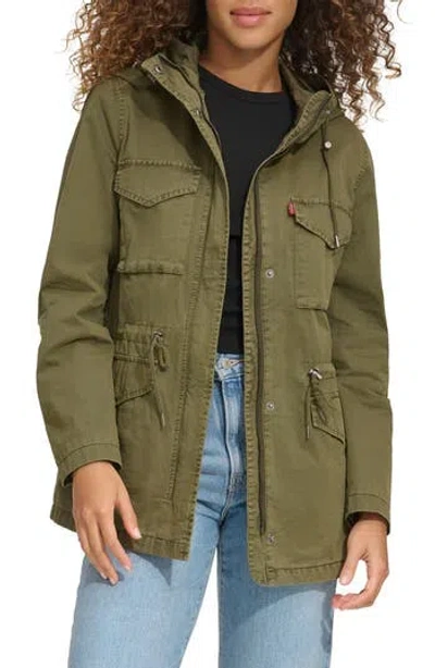 LEVI'S LEVI'S® MILITARY FOUR-POCKET ZIP HOODED JACKET