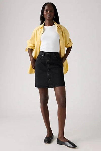 LEVI'S RETRO BUTTON FRONT SKIRT