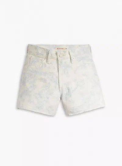 LEVI'S SHORTS AND BERMUDA WOMAN LEVIS A4614 0001 - WELLTHREAD 80S MOM SHORT ABSTRACT INDIGO INK