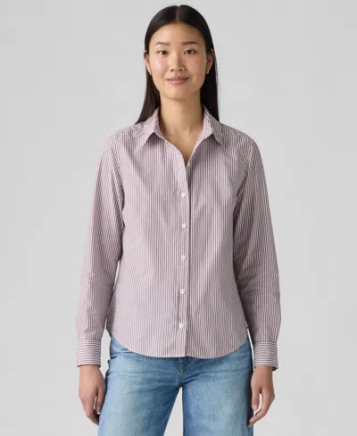 LEVI'S WOMEN'S CLASSIC FIT BUTTON-FRONT SHIRT