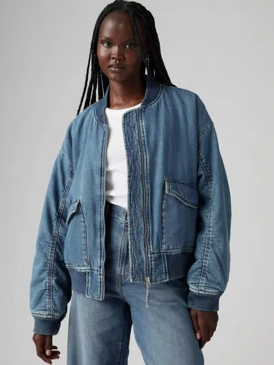 LEVI'S WOMEN'S COATS AND JACKETS A7262 0009 ANDY TECHY JACKET ROMANTIC REWIND