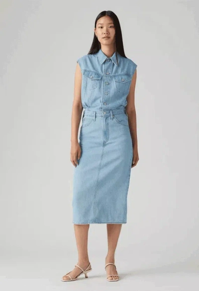 LEVI'S WOMEN'S DRESSES 001WF-0002 - ICONIC WRAPPED IN BLUE