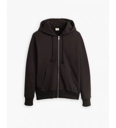 LEVI'S WOMEN'S SWEATSHIRT A9265 0000 AUTHENTIC FULL ZIP BLACK