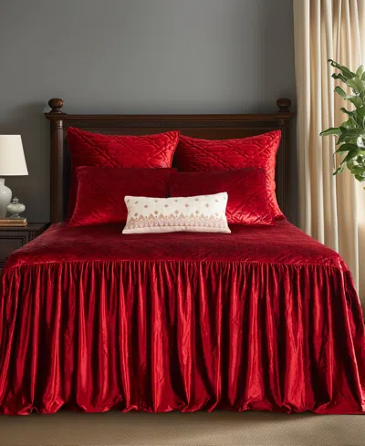 LEVTEX CASERTA VELVET BEDSPREAD, FULL