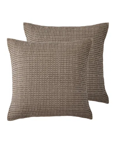 LEVTEX MILLS WAFFLE 2-PC. SHAM SET, EUROPEAN