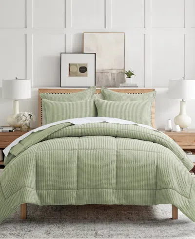 LEVTEX MILLS WAFFLE TEXTURED 2-PC. COMFORTER SET, TWIN/TWIN XL