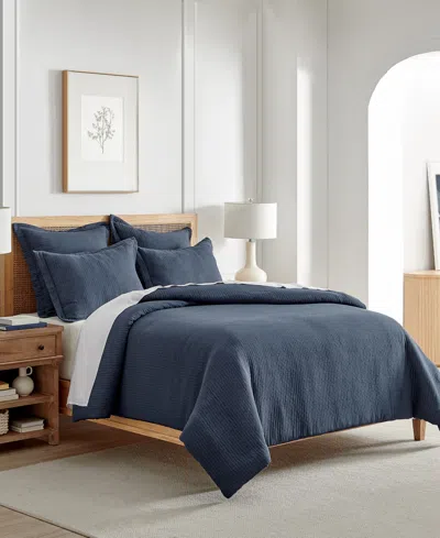 LEVTEX REEDE TEXTURED 3-PC. DUVET COVER SET, FULL/QUEEN