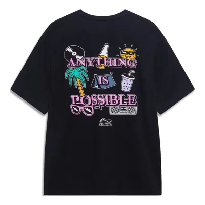 LI-NING Li-Ning Anything Is Possible T-shirt 'Black'
