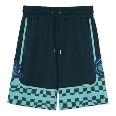 LI-NING Li-Ning BadFive Checkerboard Basketball Competition Shorts 'Dark Blue Mint'