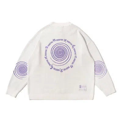 LI-NING Li-Ning BadFive Graphic Sweater 'White Purple'